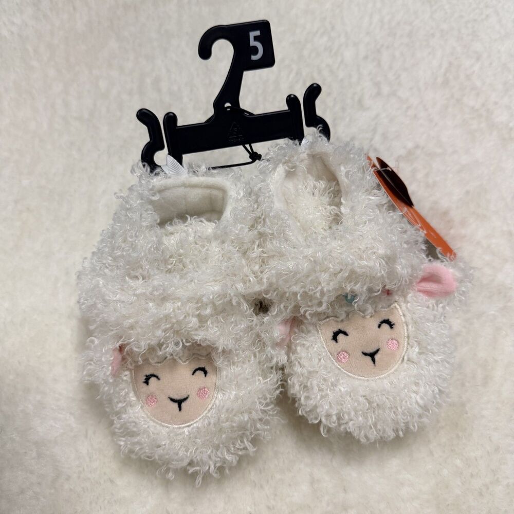 Wonder Nation Baby Girls Llama Bootie Slippers